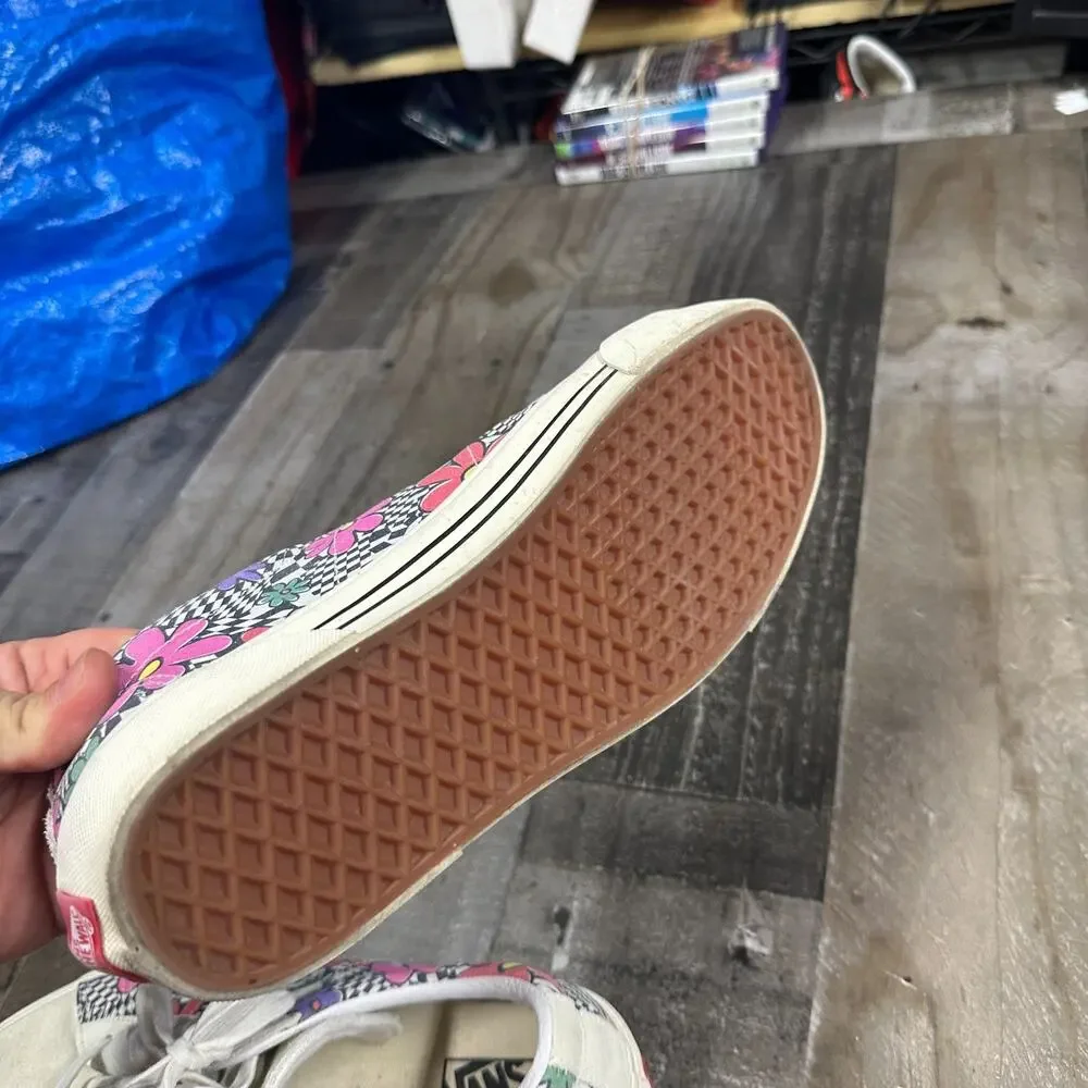 Vans Sid DX‎ Floral Check Men's Low Top Skate Sneakers Size 11